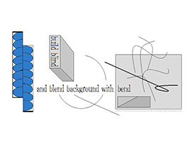 build blind and blend background with...